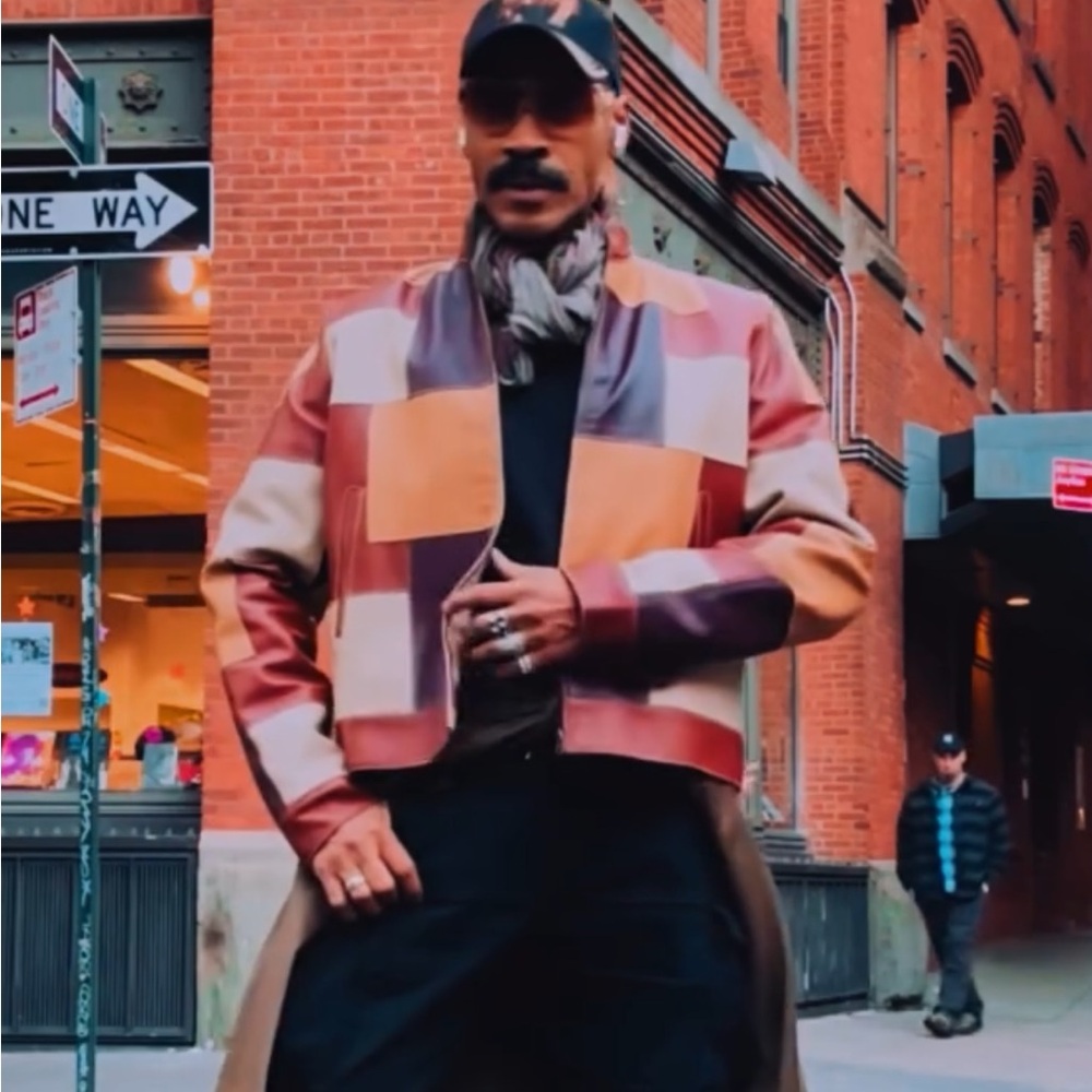 Patchwork Leather Jacket - Picture 10 of 13